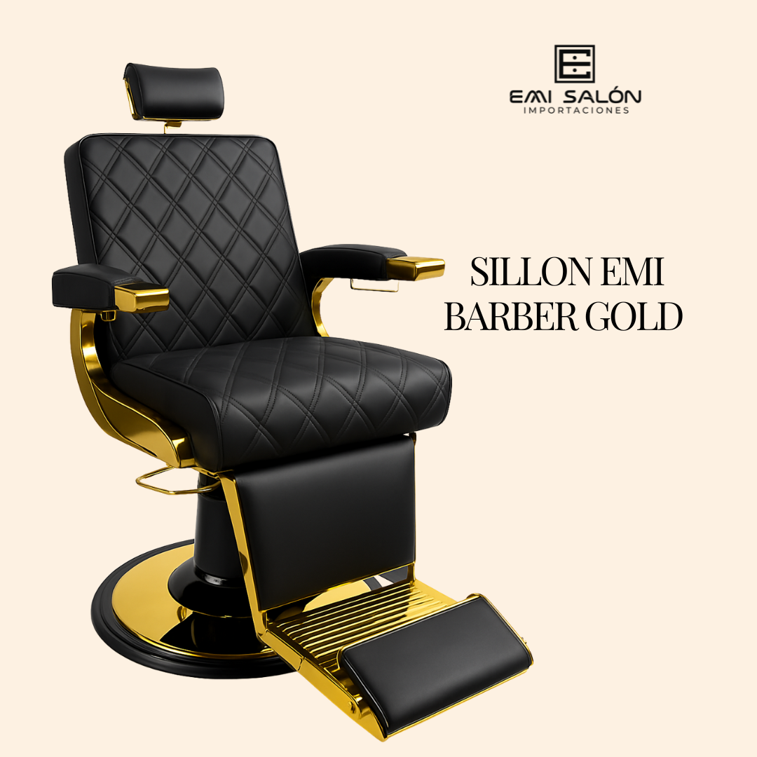 Sillón de Barbería Profesional EMI BARBER (Edición Gold / Silver / Black)