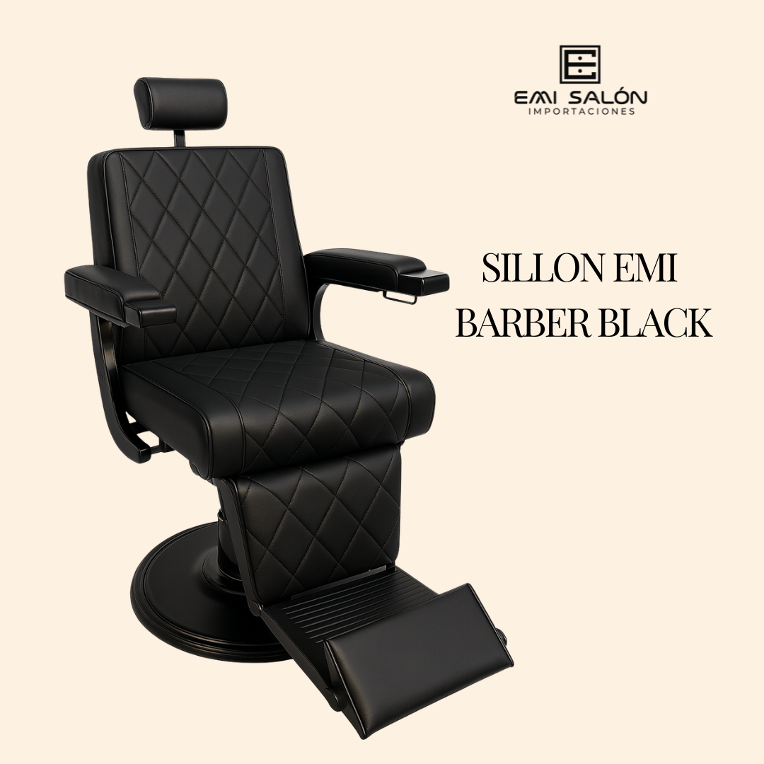 Sillón de Barbería Profesional EMI BARBER (Edición Gold / Silver / Black)