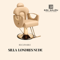 Sillón hidráulico de peluquería Londres Nude (reclinable)